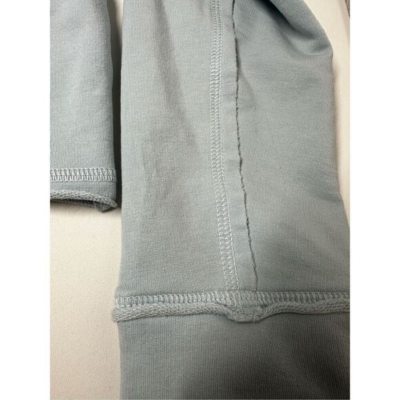 Zenara ZF048 Triana Knit Pima Cotton Jacket Size XS Light Blue Bell Made in Peru - Picture 8 of 11